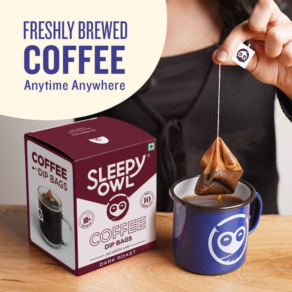 Sleepy Owl Dark Roast Hot Brew Coffee Bags