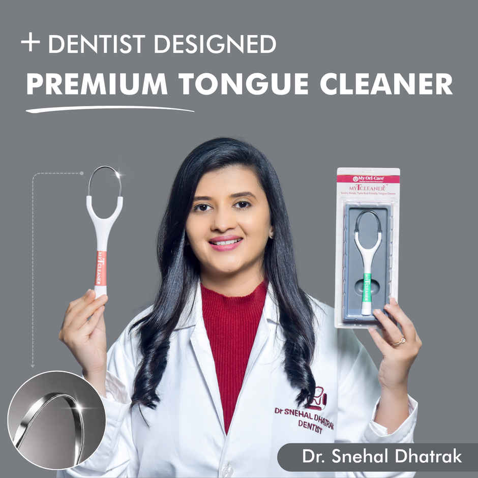 My Orl-Care Single Handed Premium Stainless Steel Tongue Cleaner