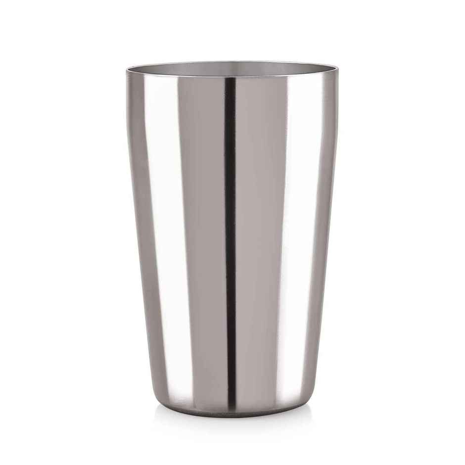 Jensons Stainless Steel Glass Set (4 Pcs) | Thumup Design | 300 ml | Water & Juice Glass