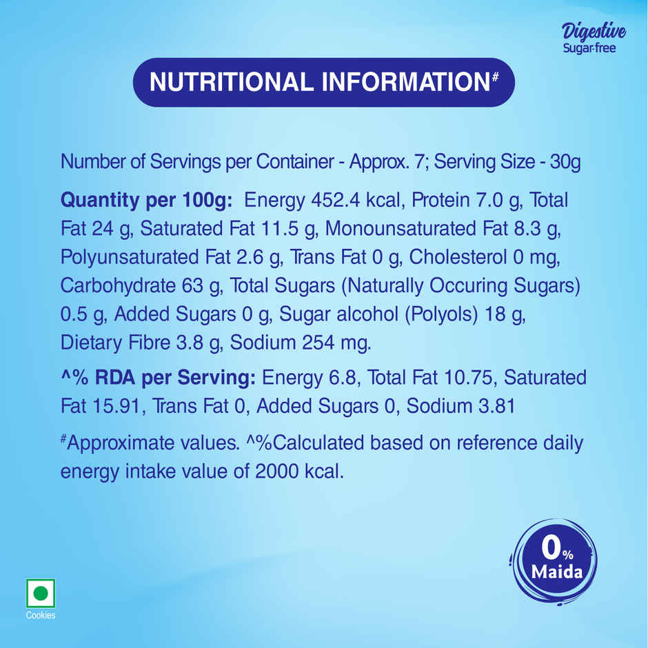 UNIBIC Sugar Free Digestive