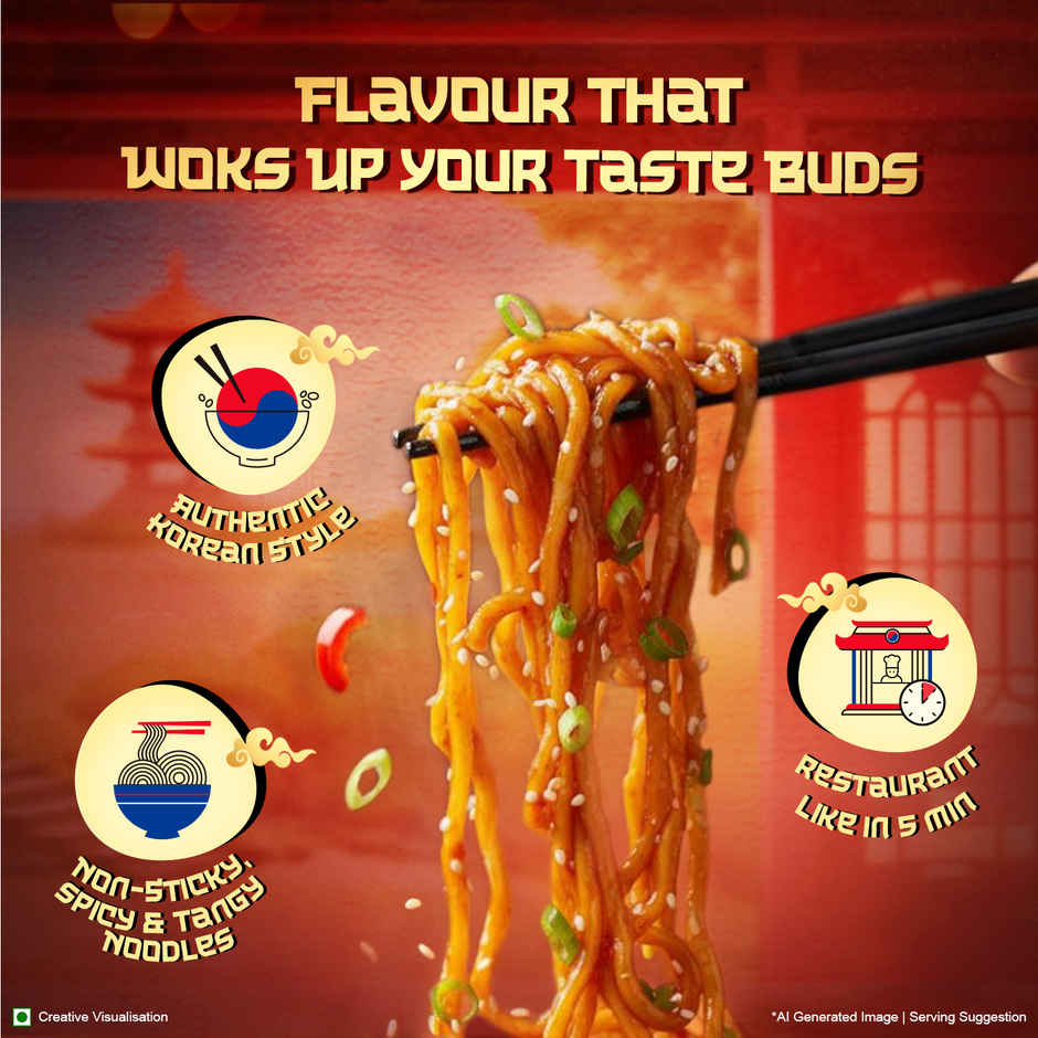 B Natural Coco Nut Cola (250ml) & Sunfeast Yippee! Pan Asian Noodles Gochujang (1pc) Combo