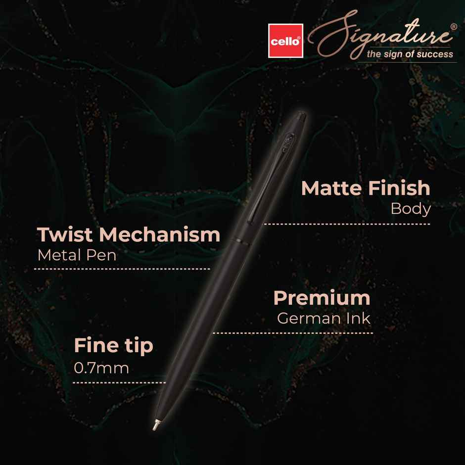 Cello Signature Pen with Birthday Scroll (Pack of 1)