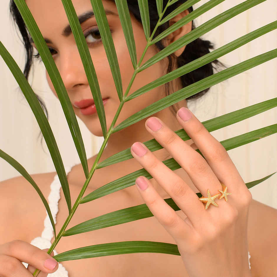 Voylla Hawaii Starfish Open Finger Ring