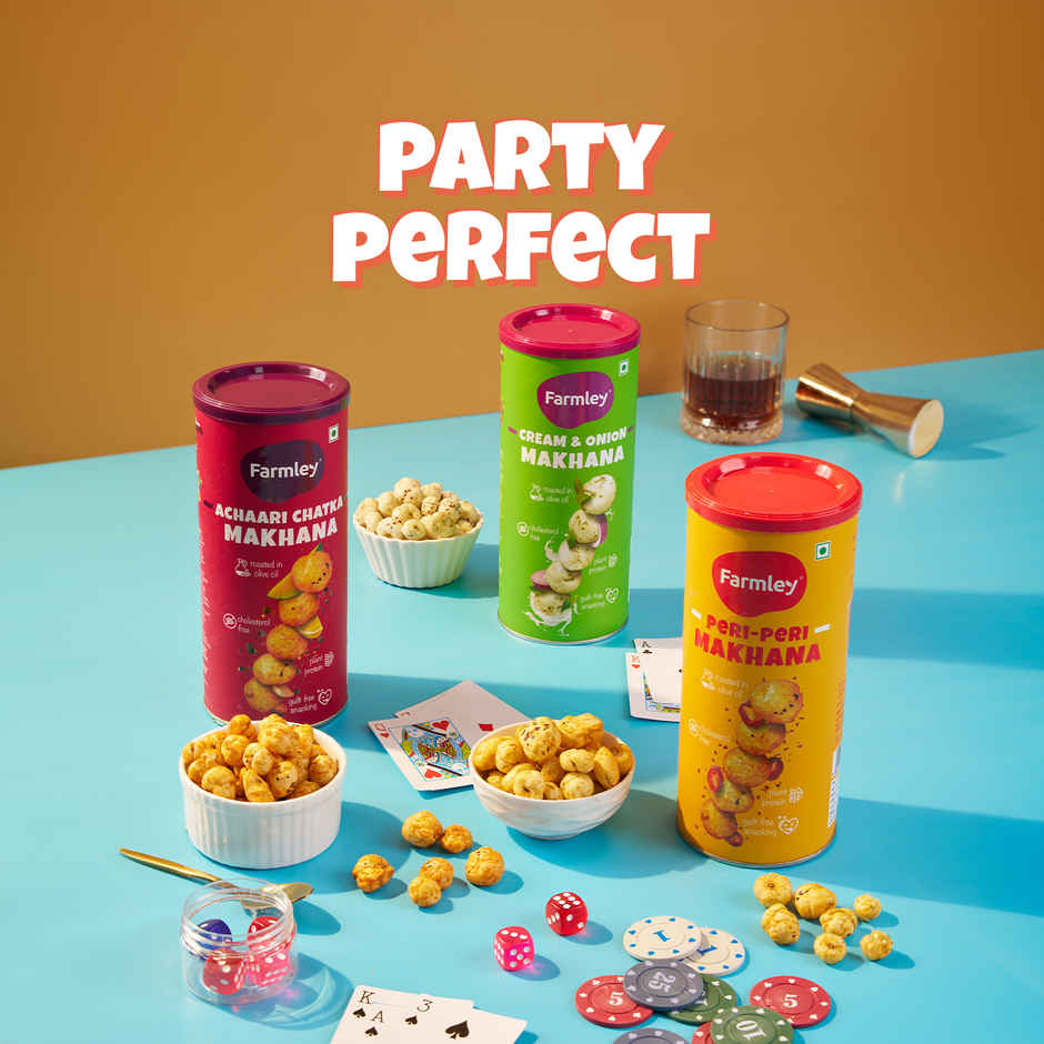 Farmley Tangy Tomato Makhana Roasted In Olive Oil Healthy Snacks