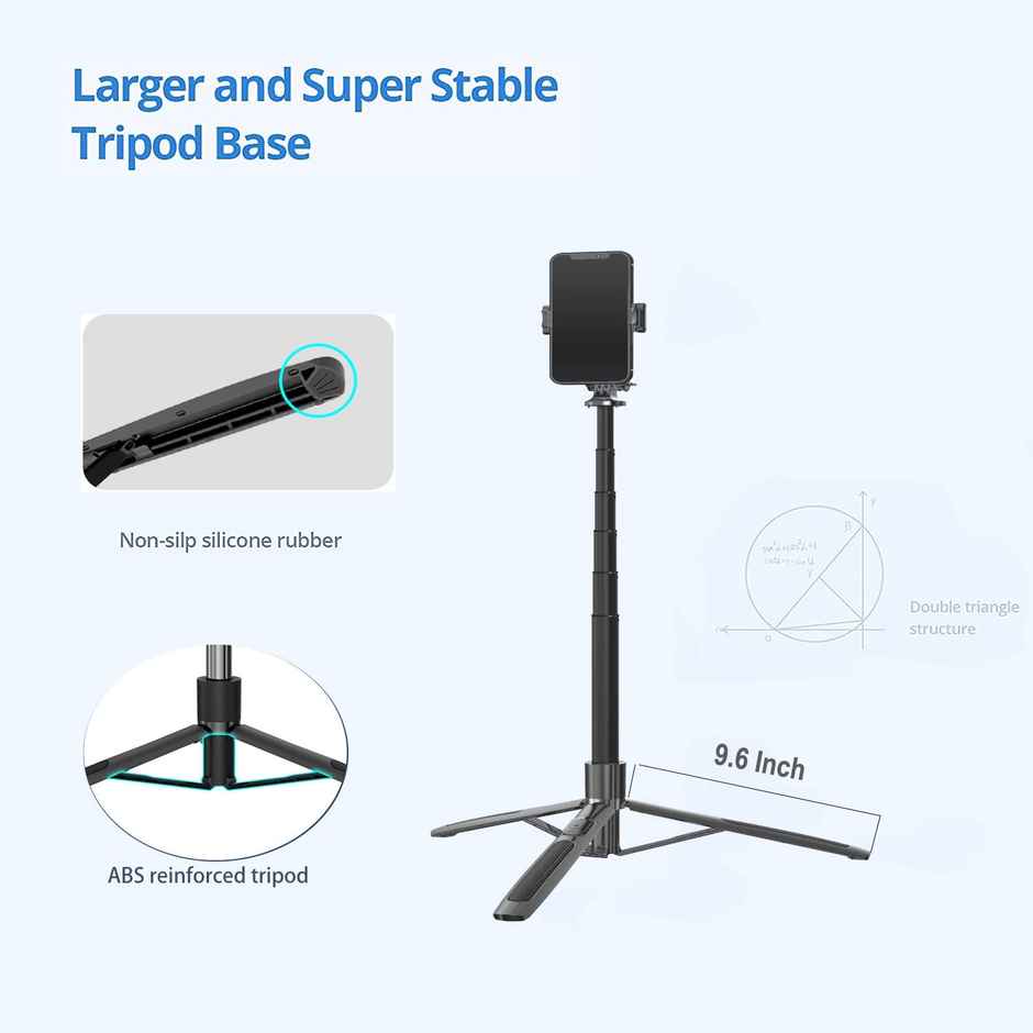 Hashwow Premium Long Selfie Stick With Tripod Stand - Tripod