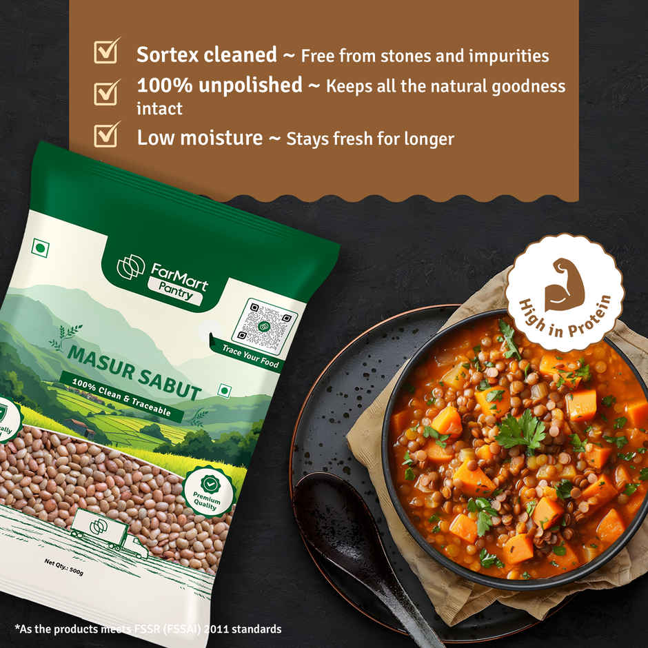 FarMart Pantry Masoor Sabut