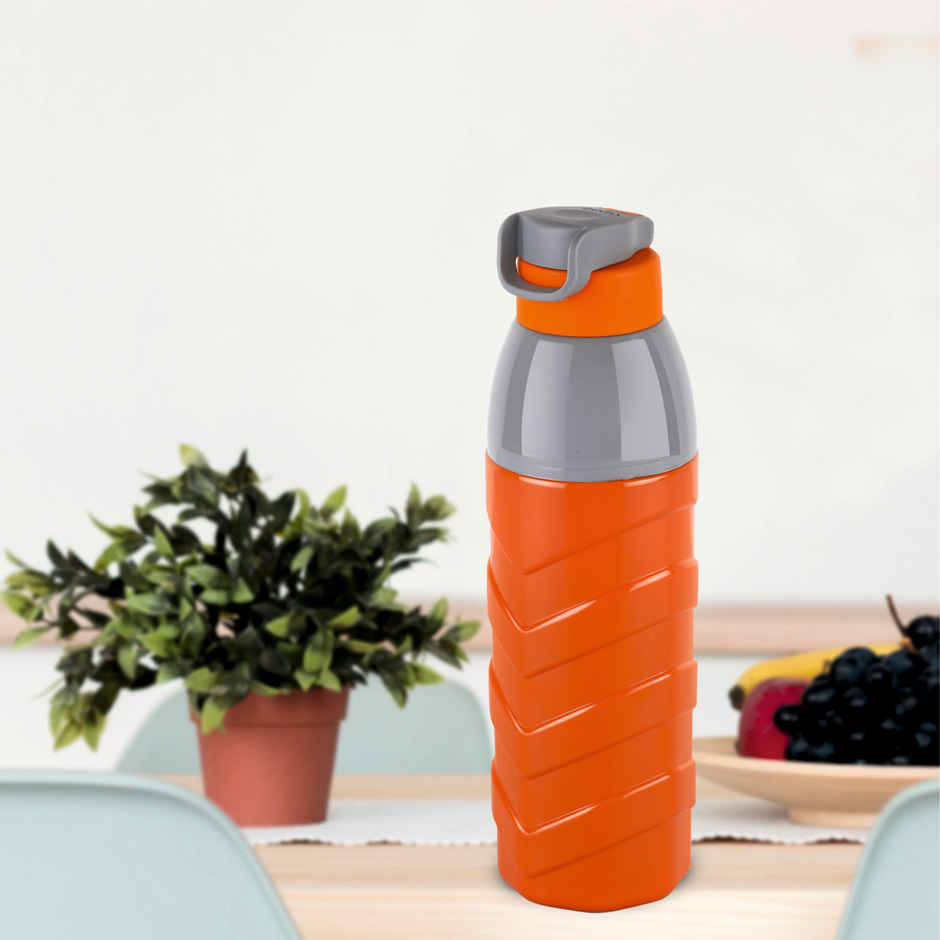 Cello Plastic Puro Striker Water Bottle Keeps Content Cold for Long Hours | Assorted | 700 ml