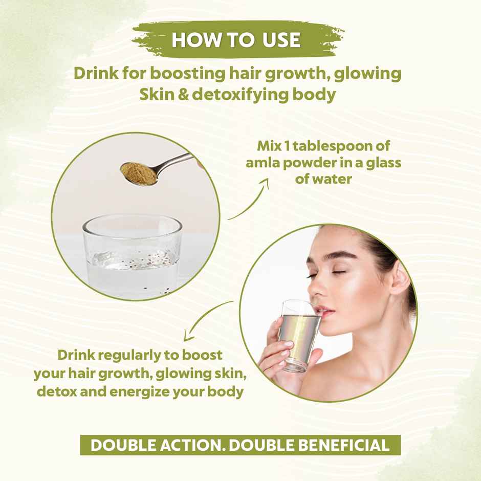 Bio Organic Pure Natural Edible Amla Powder by Indus Valley for DIY Skin Care & DIY Hair Mask