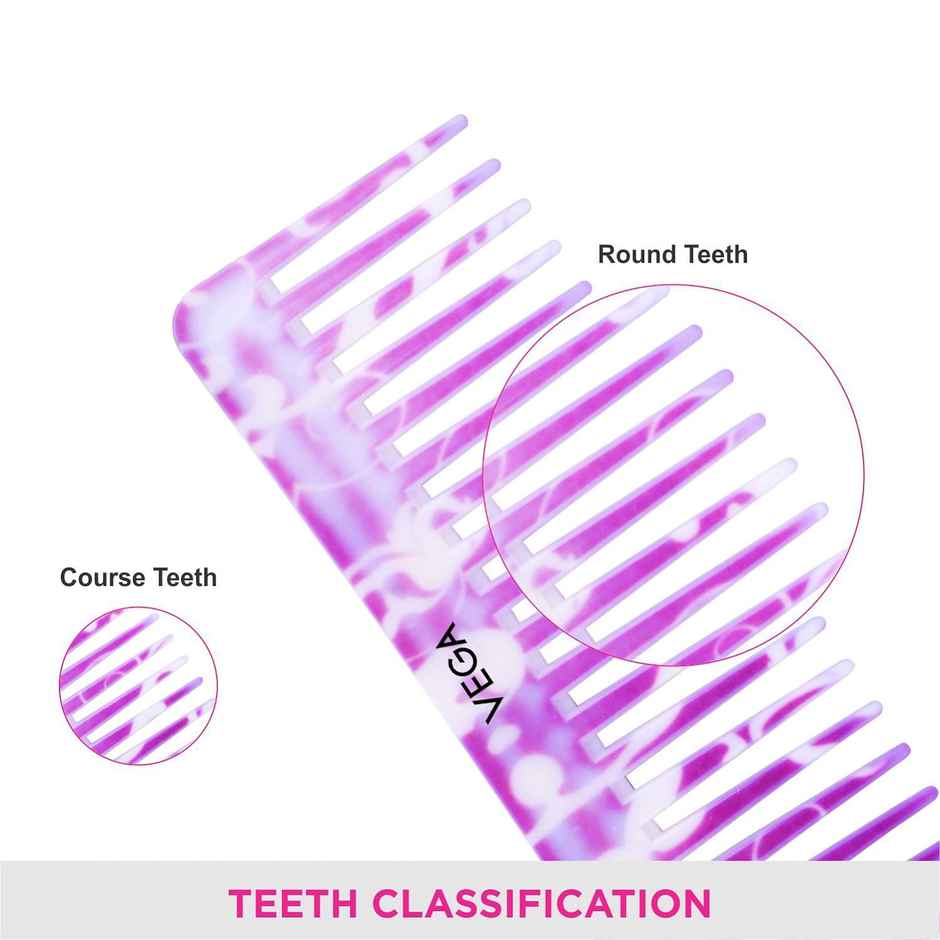 VEGA Lilac Shampoo Comb for Men & Women, (1268)