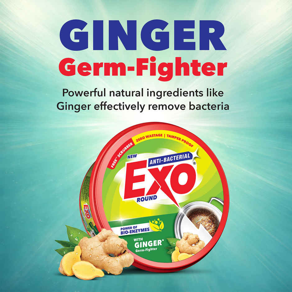 Exo Anti-Bacterial Dishwash Bar | Ginger with Power of Bio-Enzymes