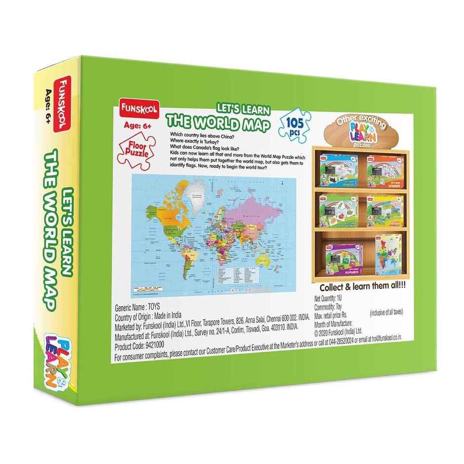 Funskool Puzzle Pop World Map Jigsaw Puzzle