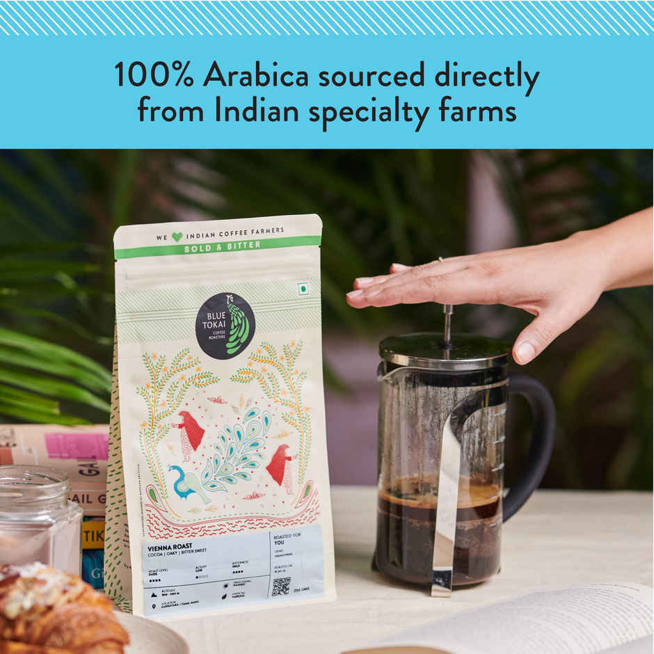 Blue Tokai Vienna French Press Dark Roast Ground Coffee