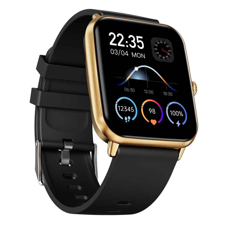 Fire Boltt Nexus 1.83 TFT BT Calling Smart Watch | Gold Black