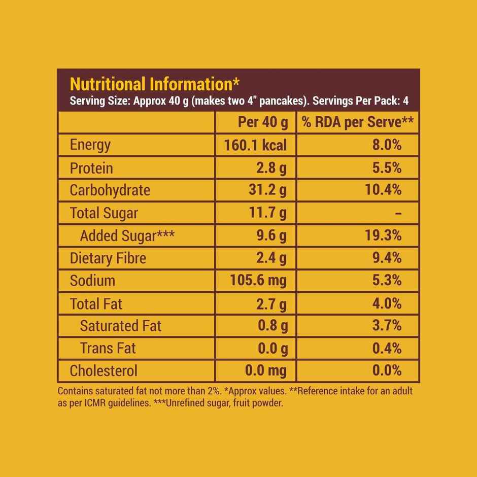 Slurrp Farm Banana Choco-Chip Millet Pancake Mix | No Maida