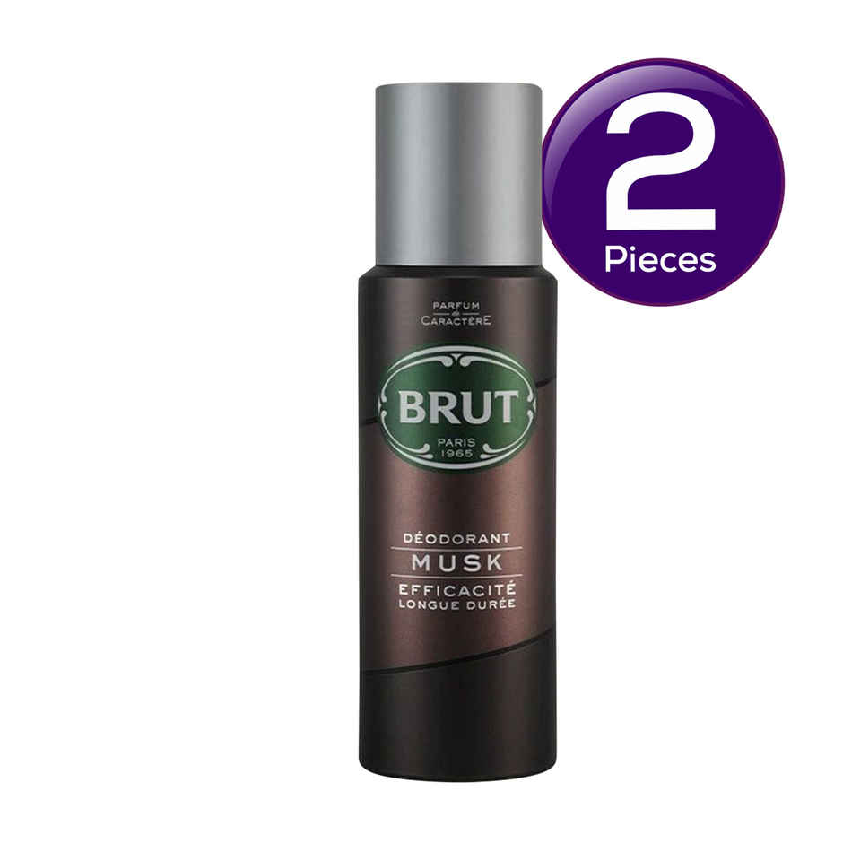 Brut Musk Deodorant Spray For Men, Long-Lasting Musky Fragrance, Imported Combo