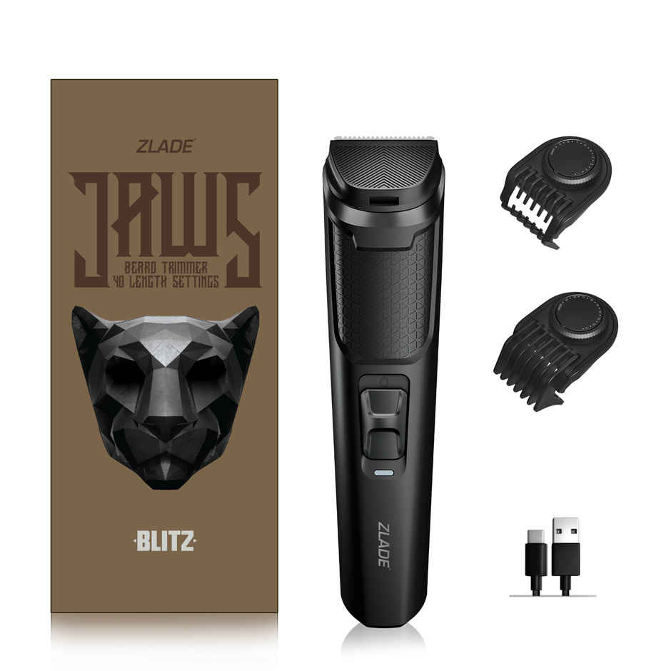 Zlade Jaws Blitz Rechargeable High-Precision Beard Trimmer | 40 Length Settings