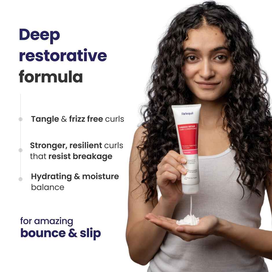 Re'Equil Damage Repair Conditioner With Murumuru & Pea Protein | Silicone Free Conditioner