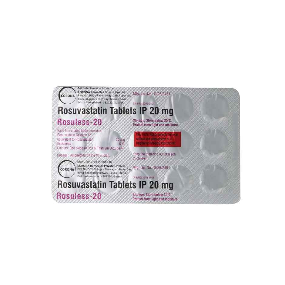 Rosuless-20 Tablet