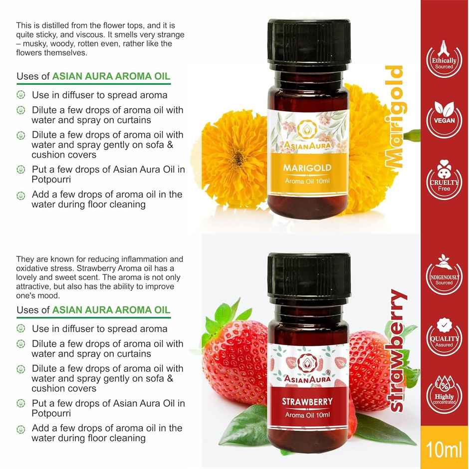 Asian Aura Diffuser Aroma Oils For Home Fragrance