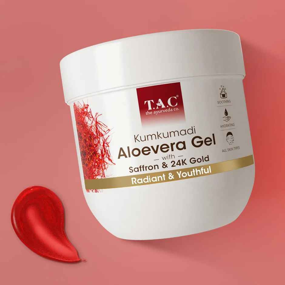 TAC Kumkumadi Aloe Vera Gel with Saffron & 24K Gold for Radiant &Youthful Skin