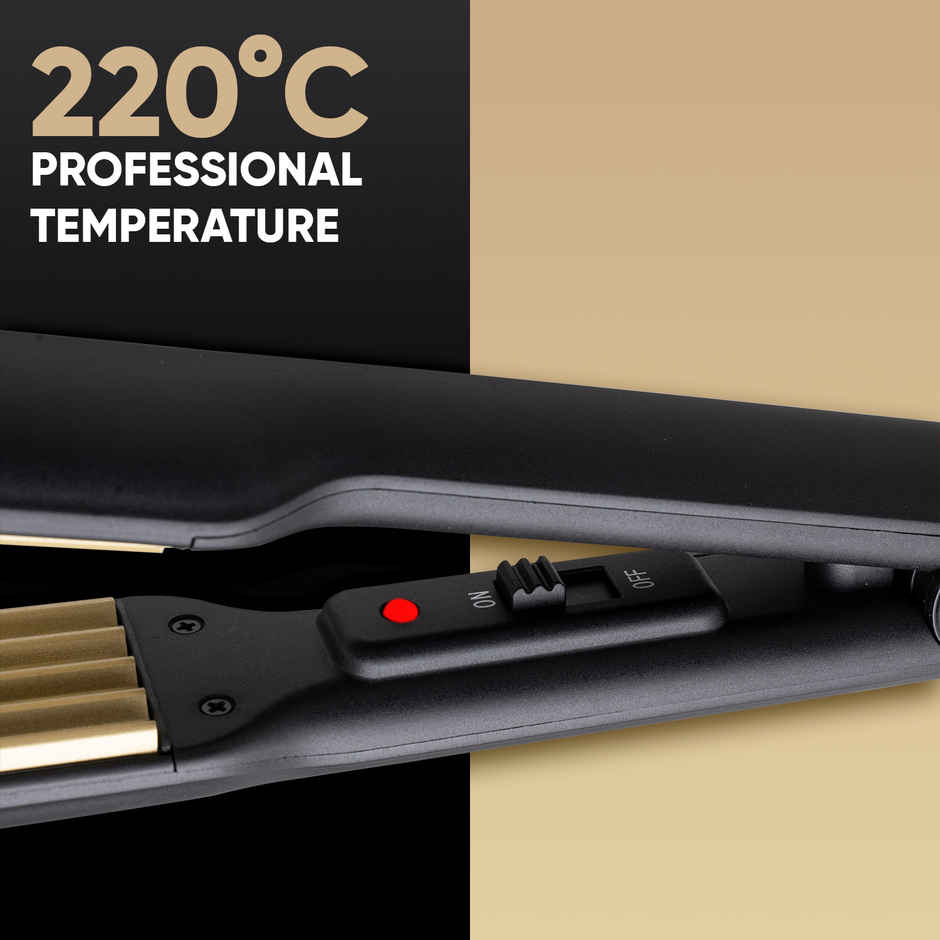 VEGA Classic Hair Crimper With Quick Heat Up & Ceramic Coated Plates, Black, (Vhcr-01)