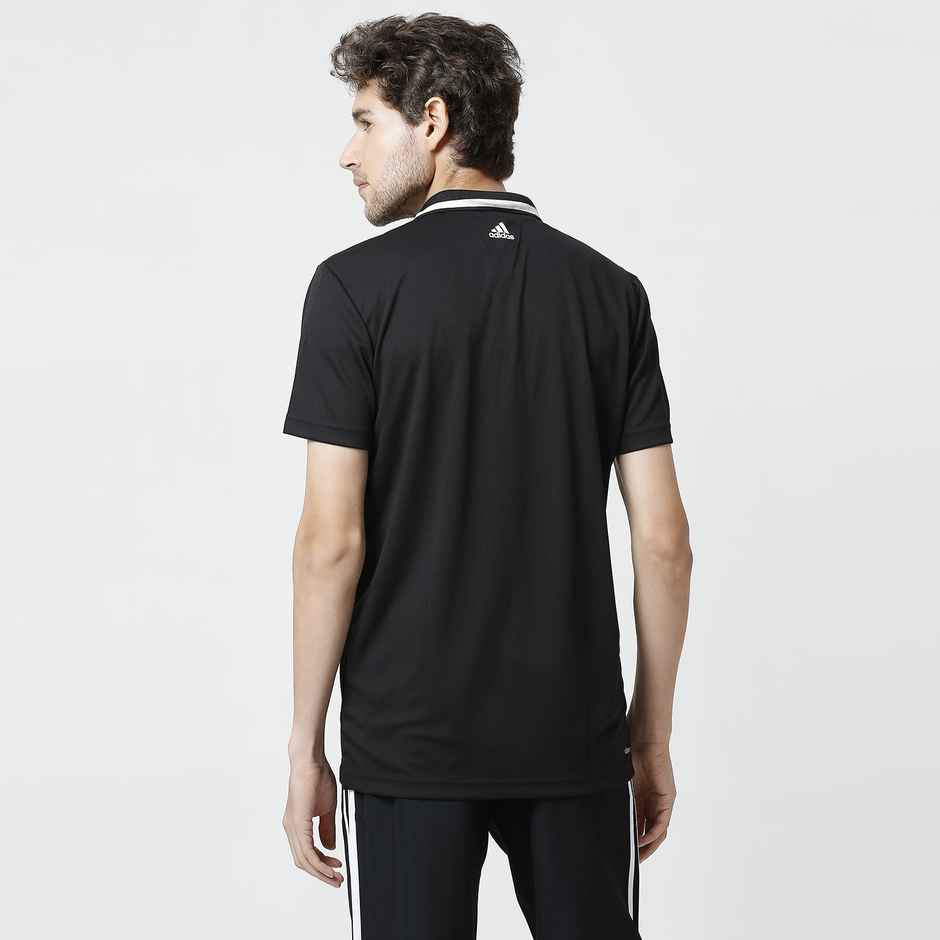 Adidas Men's Solid Black Polo T-Shirt | XL | DP6034