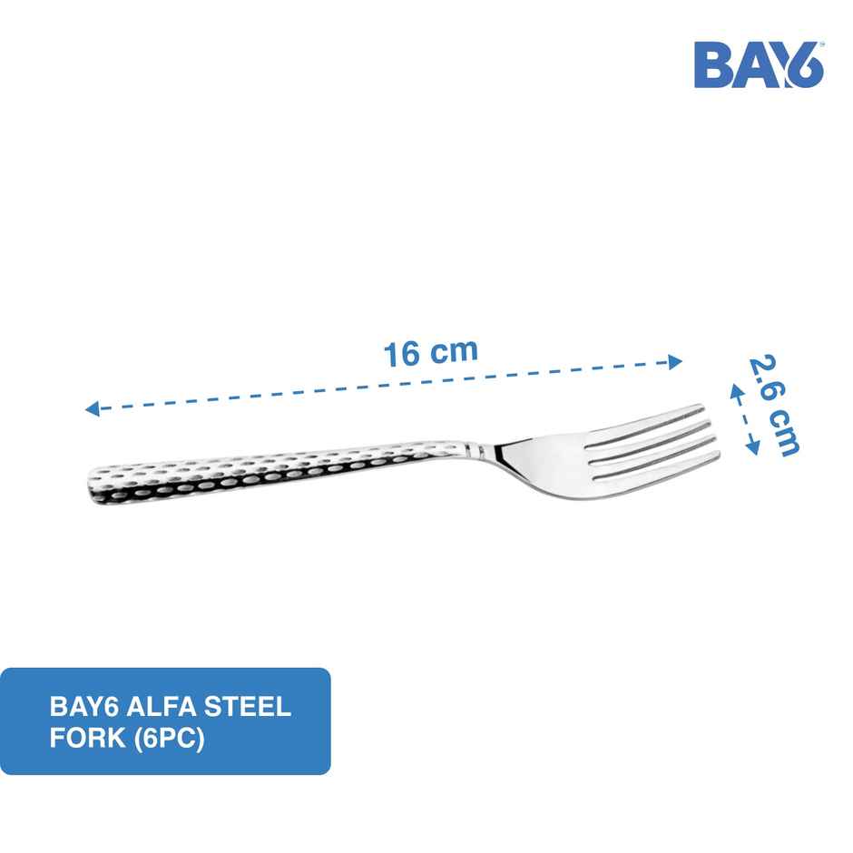 BAY6 Alfa Steel Fork (6pc)