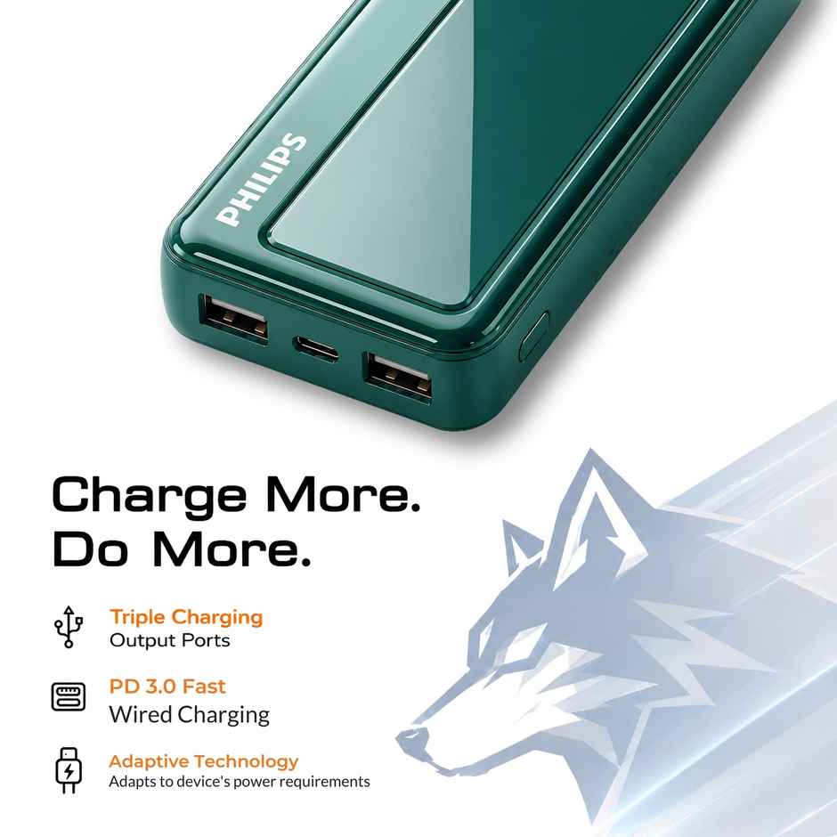 Philips DLP1711NC/94 10000mAh 22.5W Max Fast Charging Power Bank with Digital LED Display