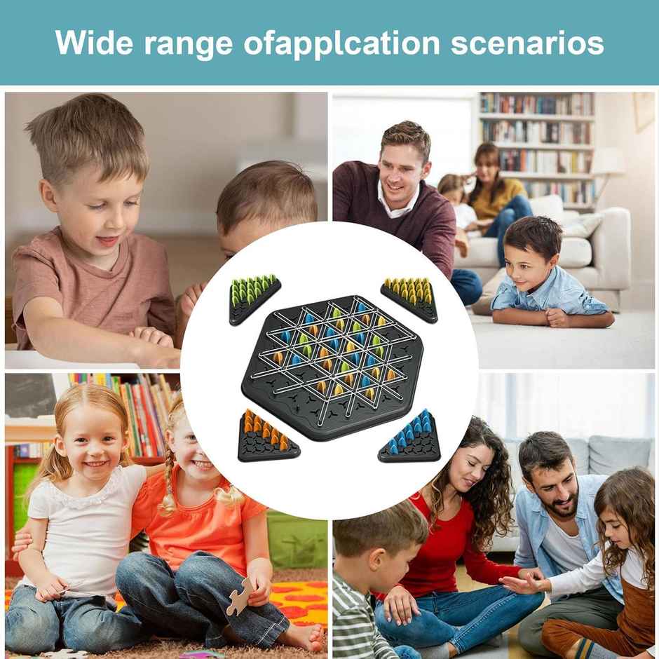 Kidology Chain Triangle Chess Board Game Toy For Kids & Adults