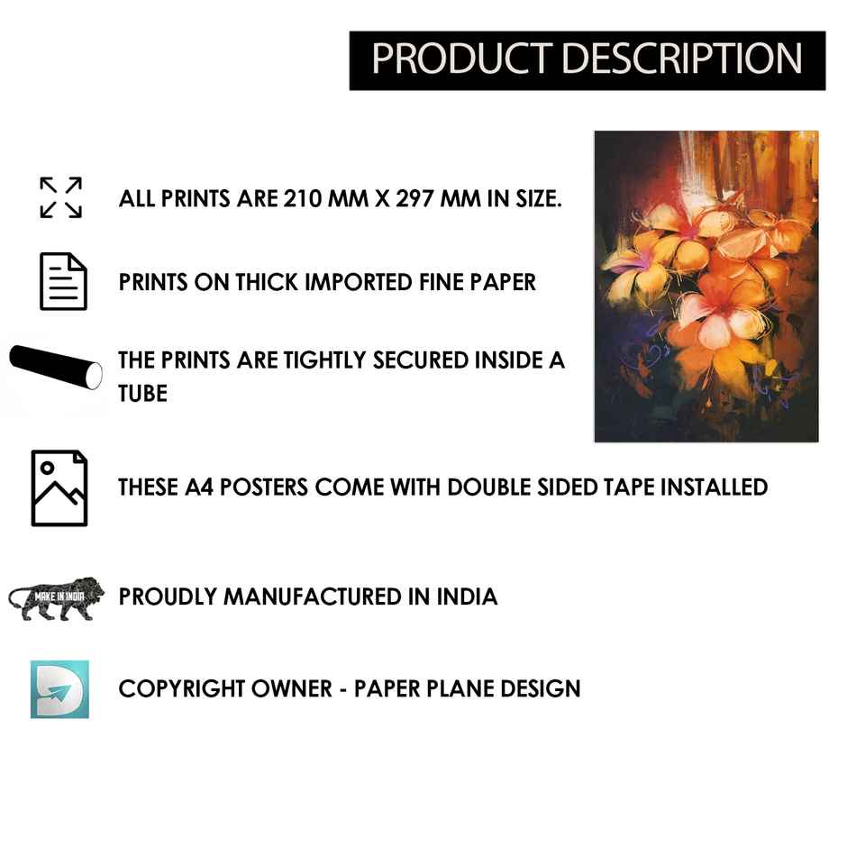 Paper Plane Design Abstract Boho Wall Posters For Living Room | Set Of 12 | Size 29 x 21 cm | D2