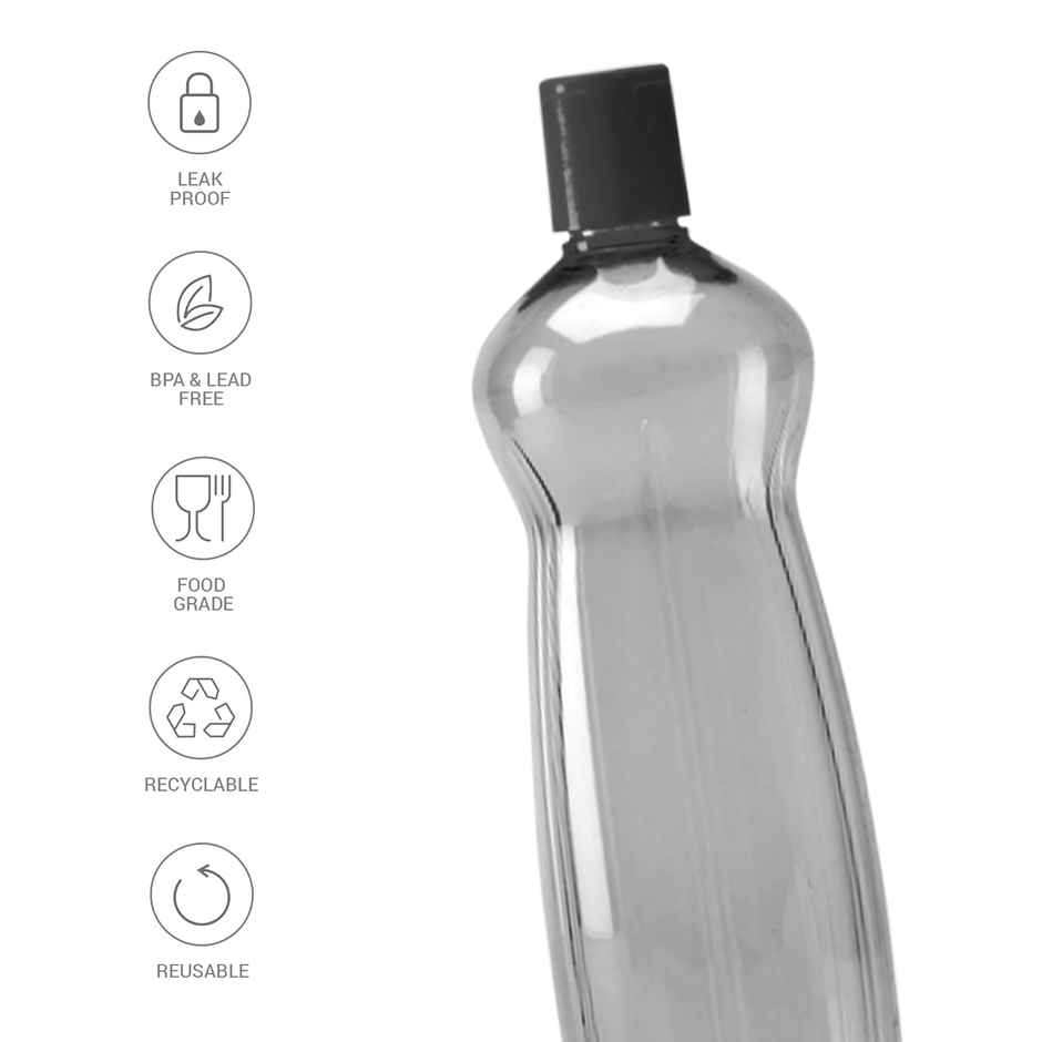 Milton Plastic Pacific Fridge Bottle | Grey | 1 L