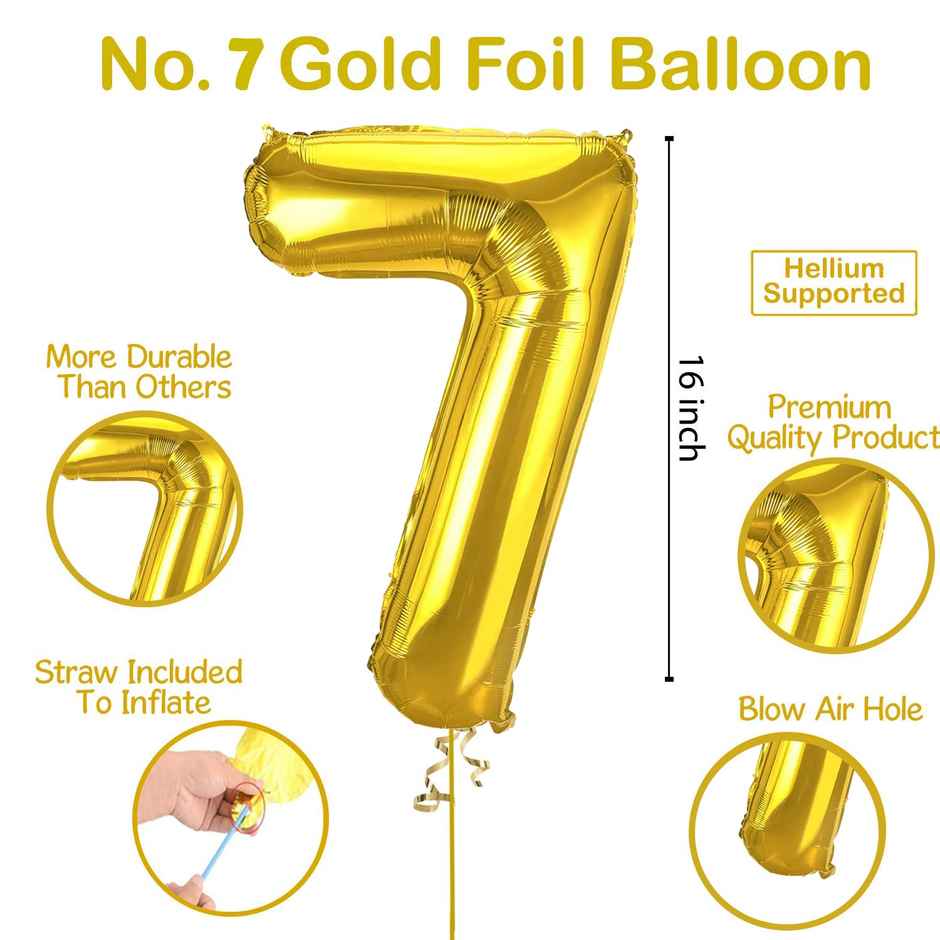 Let's Vybe Foil Balloon Number 7