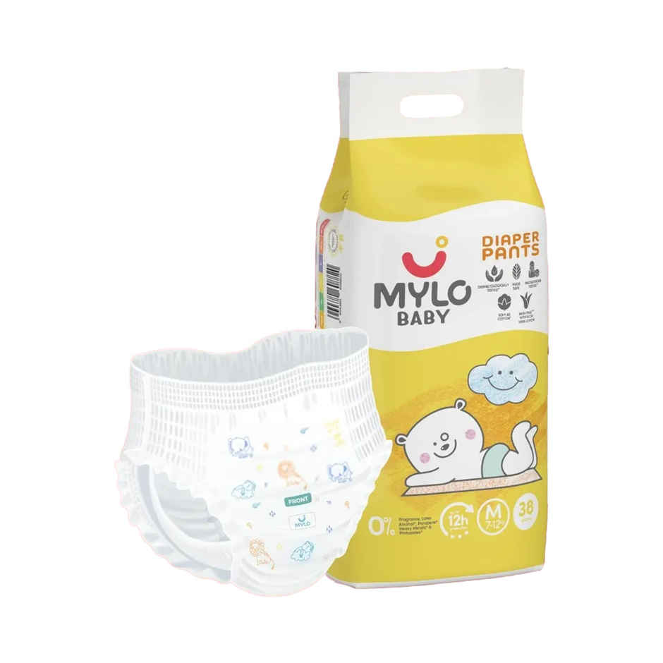 Mylo Baby Disposable Pant Style Diaper | M | 38 pcs
