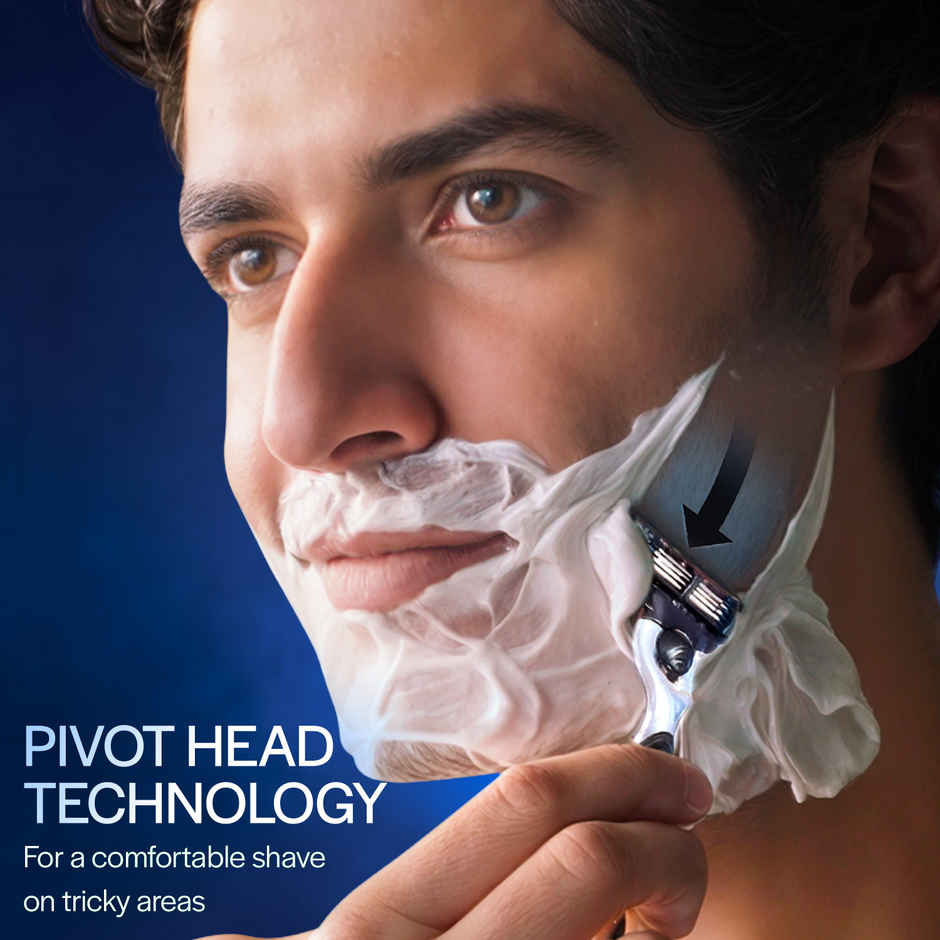 Gillette Mach3 Charcoal Shaving Razor with New Enhanced Lubrastrip with Touch of Charcoal