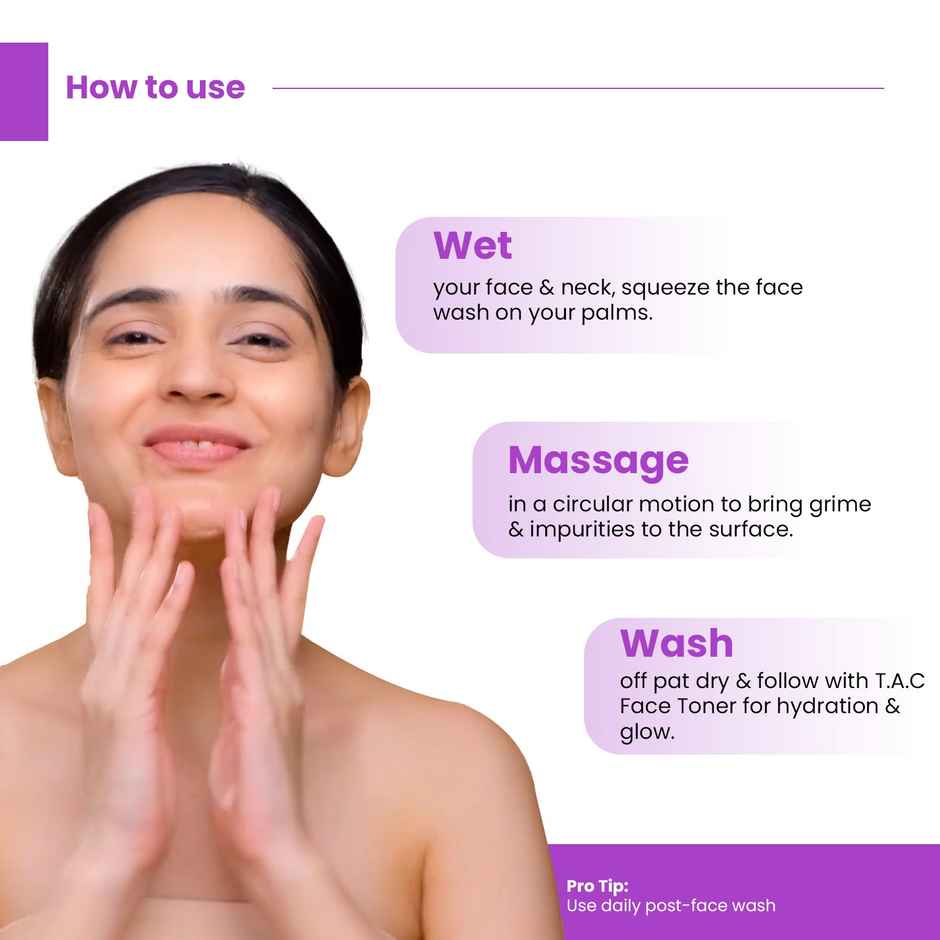 TAC Ashwagandha with Bakuchoil for Toning & Anti-Aging Face Wash