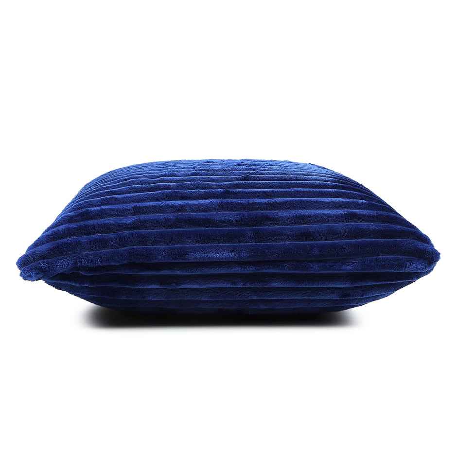 Status Ribbed Memory Foam Cushion 40 x 40 Cm - Blue