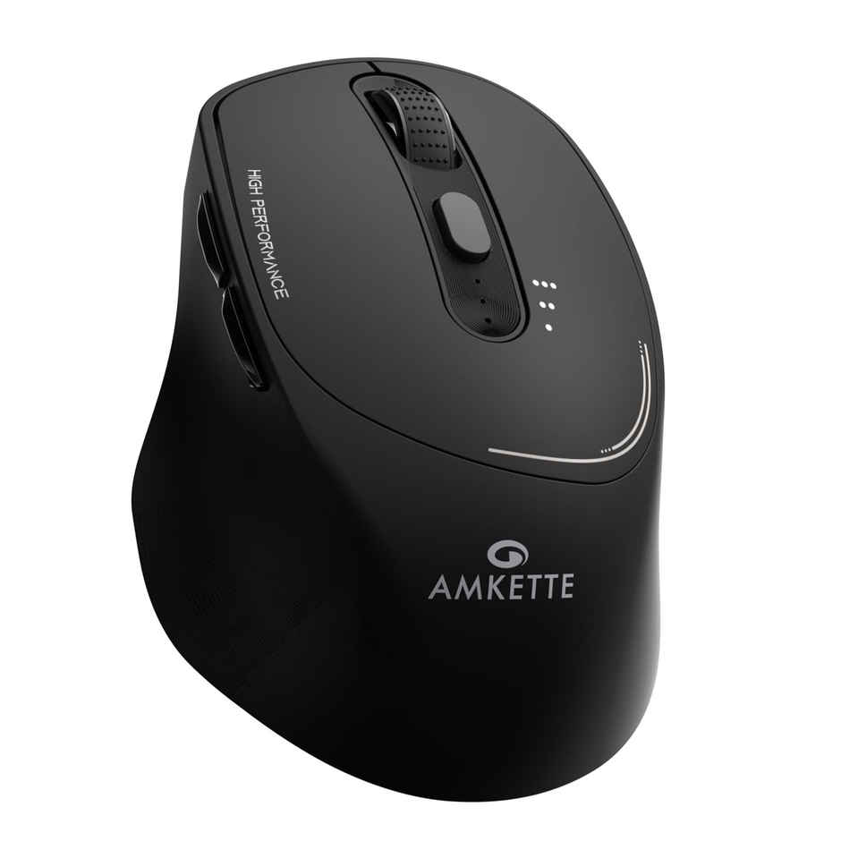Amkette Hush Pro Epic Rechargeable Bluetooth Mouse - Black