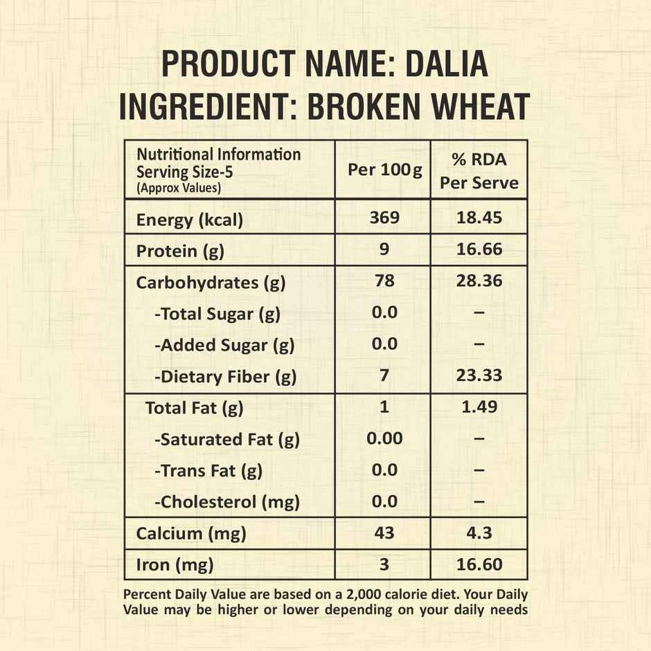 Rajdhani Roasted Daliya