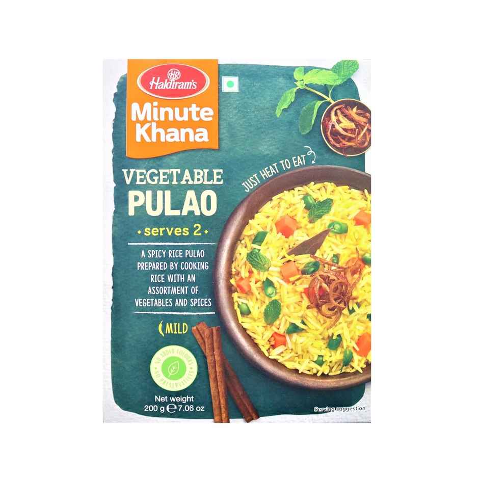 Haldiram's Ready To Eat Vegetable Pulao | Ready & Convenient
