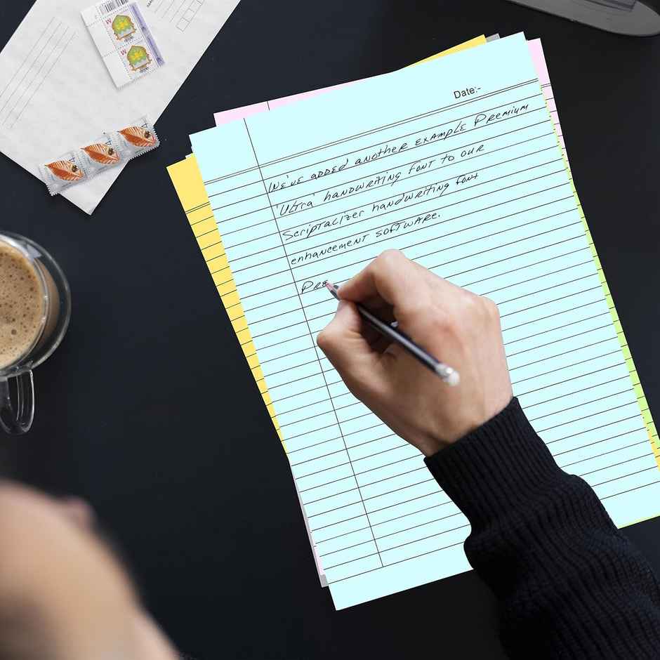 ABK A4 Pastel Shades Ruled Paper