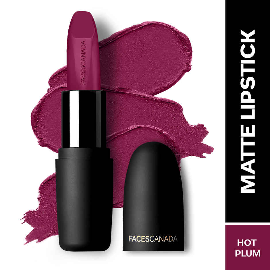 Faces Canada Weightless Matte Finish Lipstick | Hot Plum 24