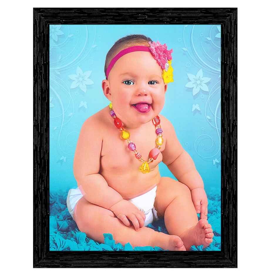 Indianara Cute Baby Painting With Fame, 10 x 13 inch - 6275BK