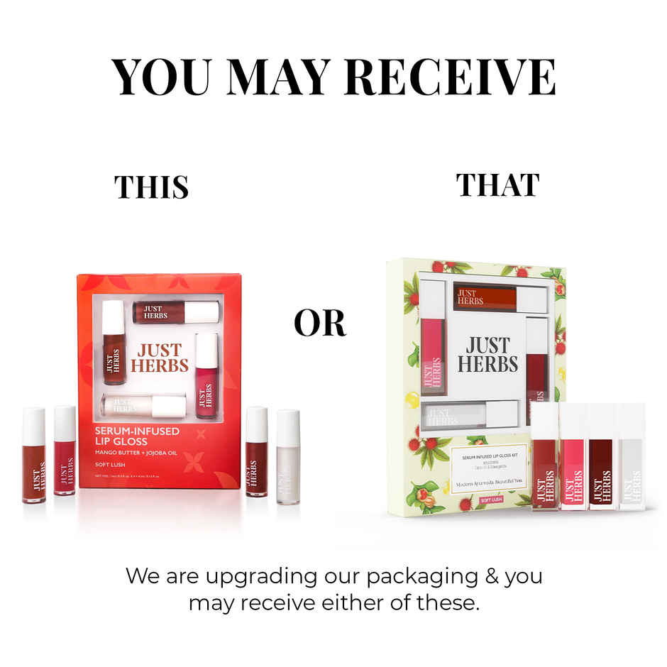 Just Herbs Serum Infused Lip Gloss (Soft Lush)