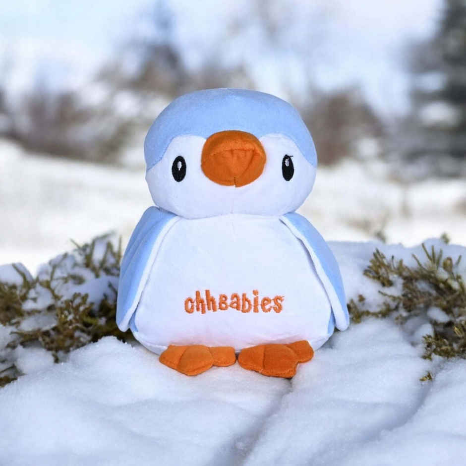 Ohhbabies Penguin Soft Rattle Toy | Blue