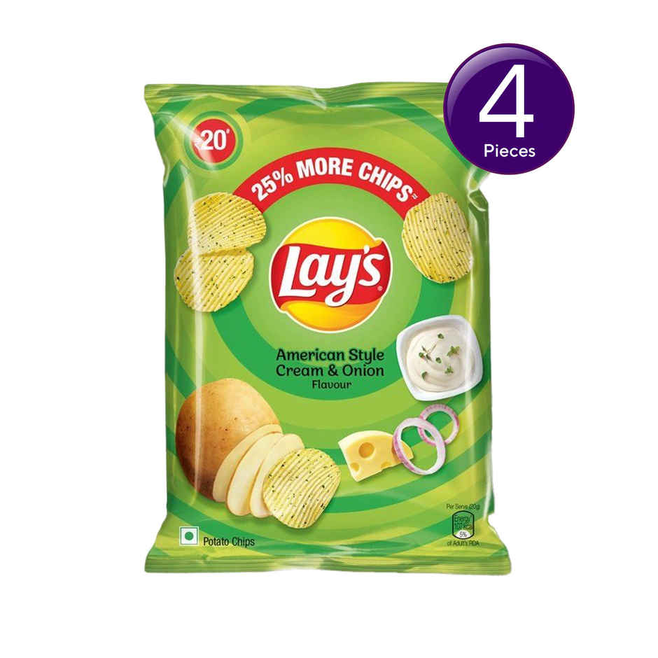 Lay's American Cream & Onion Potato Chips Combo  