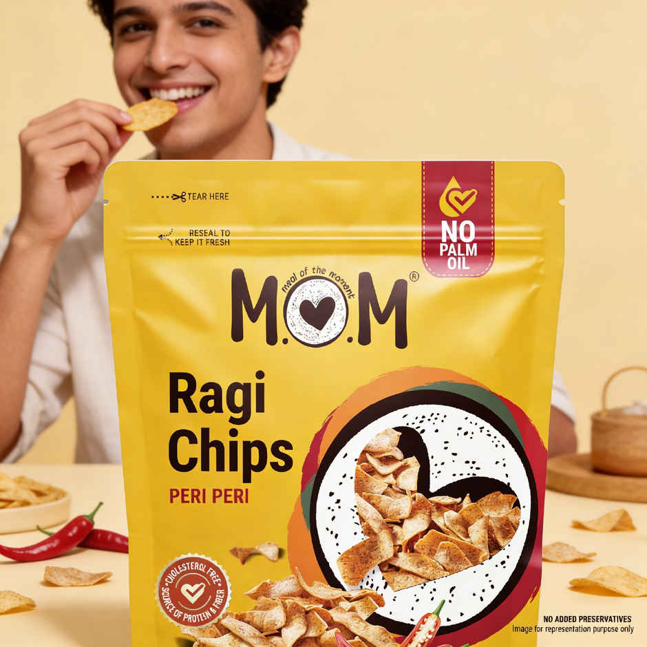 MOM Peri Peri Ragi Chips No Palm Oil | Crunchy & Tasty Combo