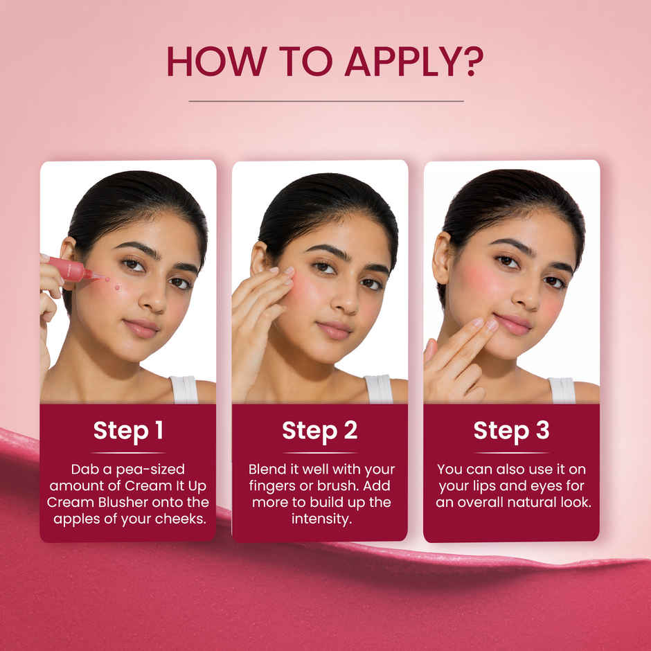 Swiss Beauty Cream It Up Blusher With Shea Butter | 1 Rosy Cheeks