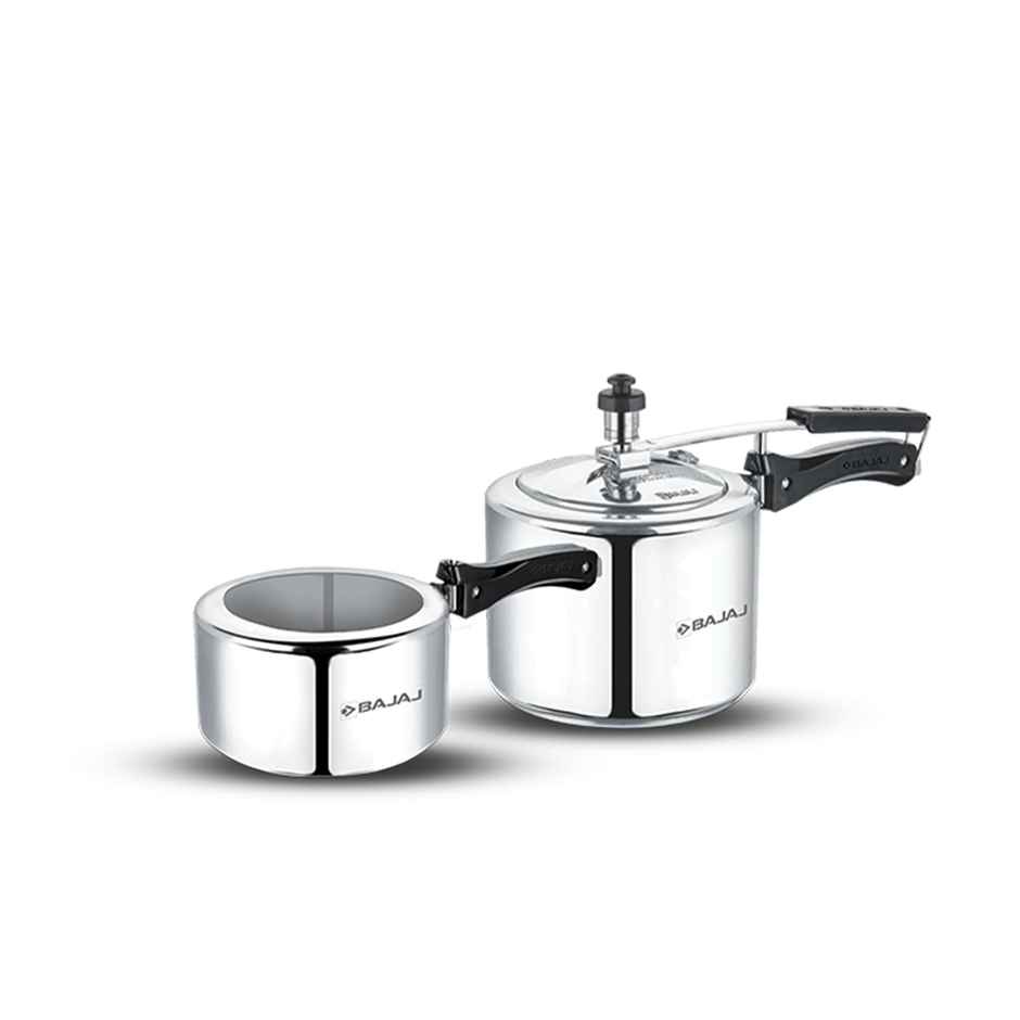 Bajaj Inner Lid Aluminium Pressure Cooker Combo | 2L & 3L | Non-Induction Base
