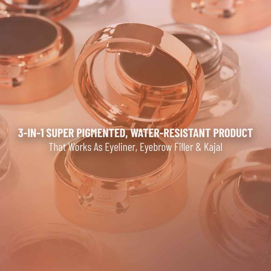 Swiss Beauty 2 in 1 Eyeliner Eyebrow Filler and Kajal | 02 Brown