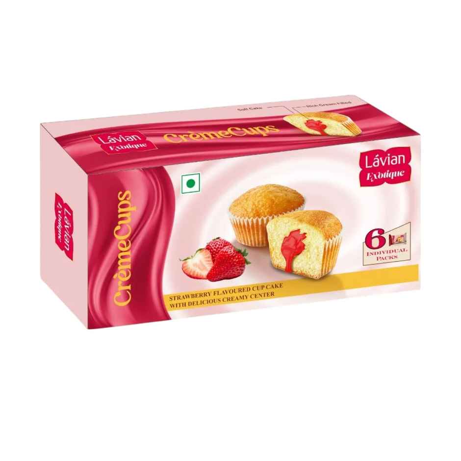 Lavian Exotique Creme Cups Strawberry | Dessert Delight| Combo